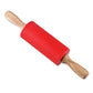 Mini Silicone Rolling Pin – 23cm Non-stick Dough Roller with Wooden Handle