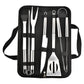 Stainless Steel BBQ Tool Set – Portable Outdoor Grill Utensils with Storage Bag