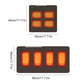 USB Heated Seat Cushion – 4-Zone Electric Mat for Camping, Office & Outdoor Warmth