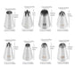 8pc Stainless Steel Piping Nozzles – Icing Tips Set for Cakes, Cupcakes & Biscuits