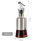 Stainless Steel Oil Bottle – 300ml/500ml Dispenser for Olive Oil, Vinegar & Sauces