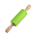 Mini Silicone Rolling Pin – 23cm Non-stick Dough Roller with Wooden Handle