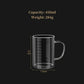 Borosilicate Glass Measuring Beaker Mug – 400ml Milk Cup with Handle