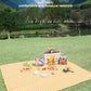 Yellow Waterproof Camping & Picnic Mat – Double-Sided Aluminium Sleeping Pad for Outdoor Use