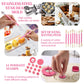 255-Piece Cake Decorating Kit with Turntable, Piping Bags & Nozzles for Baking Lovers