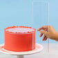 Acrylic Cake Scraper – Transparent Baking Spatula for Decorating and Smoothing Cakes