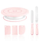 Macaron Rotating Cake Turntable – 11" Revolving Stand for Cake Decorating and Baking