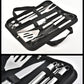 Stainless Steel BBQ Tool Set – Portable Outdoor Grill Utensils with Storage Bag