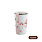 Cherry Blossom Stainless Steel Thermal Mug – Leak-Proof Travel Cup with Lid, 360–560ml