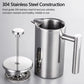 Stainless Steel Coffee French Press Jug – Durable & Stylish Brew Maker