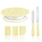 Macaron Rotating Cake Turntable – 11" Revolving Stand for Cake Decorating and Baking