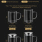 Borosilicate Glass Measuring Beaker Mug – 400ml Milk Cup with Handle