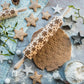 Wooden Embossed Rolling Pin – 35cm Patterned Roller for Cookies, Biscuits & Fondant