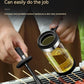 Silicone Oil Brush with Glass Bottle – High Temp Resistant, Non-Shedding, for Kitchen & BBQ