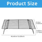 3pc Stainless Steel Cooling & Baking Rack – Non-stick Grid Tray for Cookies, Bread, Pizza