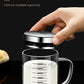 Borosilicate Glass Measuring Beaker Mug – 400ml Milk Cup with Handle