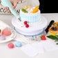 Macaron Rotating Cake Turntable – 11" Revolving Stand for Cake Decorating and Baking