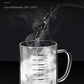 Borosilicate Glass Measuring Beaker Mug – 400ml Milk Cup with Handle