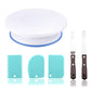 Macaron Rotating Cake Turntable – 11" Revolving Stand for Cake Decorating and Baking