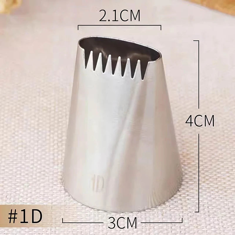 Basket Weave Icing Nozzles – Stainless Steel Piping Tips for Cake & Cupcake Decorating