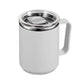 450ml Stainless Steel Insulated Coffee Cup – Travel Mug with Handle, Lid & Straw