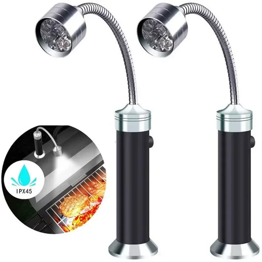 Magnetic BBQ Grill Light – 360° Adjustable LED Lamp for Outdoor Grilling & Heat Resistance
