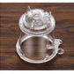 Heat Resistant Glass Teapot with One-Click Filtering – Tea and Coffee Maker with Water Separation