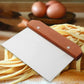 Stainless Steel Dough Scraper with Measurement Scale – Baking and Pizza Cutter Tool