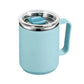 450ml Stainless Steel Insulated Coffee Cup – Travel Mug with Handle, Lid & Straw