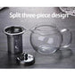 Heat Resistant Glass Teapot with Stainless Steel Infuser – 650ml, 950ml or 1300ml