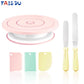 Macaron Rotating Cake Turntable – 11" Revolving Stand for Cake Decorating and Baking