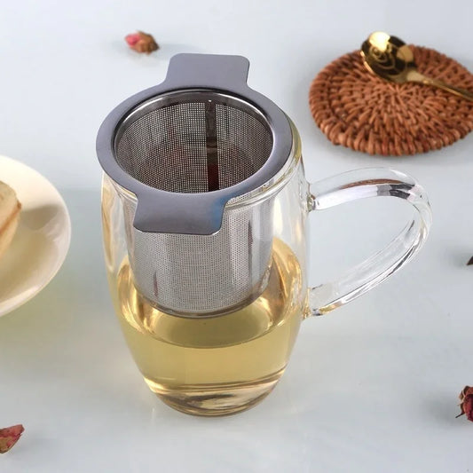Stainless Steel Reusable Mesh Tea Infuser Strainer – Fine Filter for Tea and Coffee