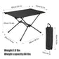 WESTTUNE Lightweight Camping Folding Table – Portable Roll-Up Aluminium Table with Oxford Fabric Top