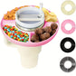Silicone Snack Bowl for Stanley 40oz – Reusable 4-Compartment Tray for Tumbler Cups