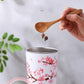 Cherry Blossom Stainless Steel Thermal Mug – Leak-Proof Travel Cup with Lid, 360–560ml