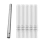 20pcs Stainless Steel BBQ Skewers – Reusable Flat Rotating Sticks for Grill & Garden BBQ