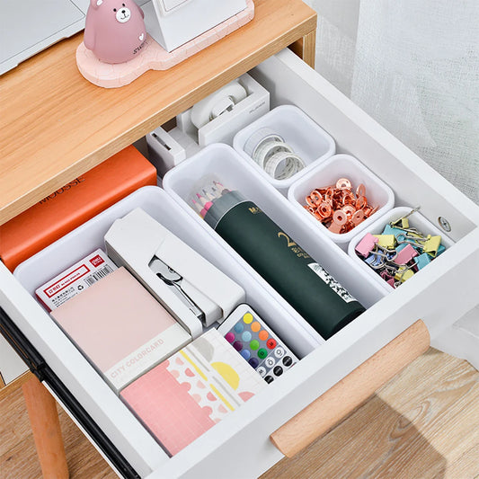 8pcs Adjustable Drawer Organizer Box – Custom Storage Solution for Home & Kitchen