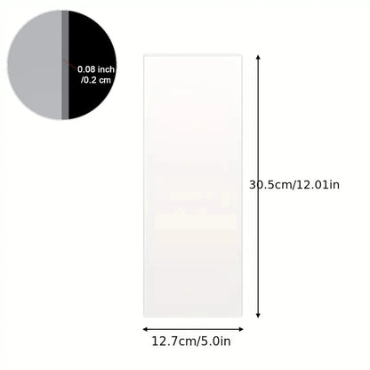 Acrylic Cake Scraper – Transparent Baking Spatula for Decorating and Smoothing Cakes