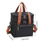 Large Double-Layer Insulated Cooler Lunch Bag – Waterproof Picnic Tote with Shoulder Strap