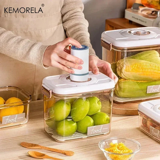 Food Vacuum Storage Box with Pump – Airtight Large Capacity Kitchen Container