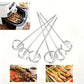 10pcs Grill Skewers – Stainless Steel for Air Fryer, Oven & BBQ Cooking