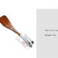 Solid Teak Wood Cooking Spatula – Non-Scratch Kitchen Utensil with Hanging Loop