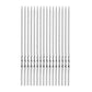20pcs Stainless Steel BBQ Skewers – Reusable Flat Rotating Sticks for Grill & Garden BBQ