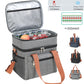 Large Double-Layer Insulated Cooler Lunch Bag – Waterproof Picnic Tote with Shoulder Strap