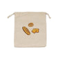 Reusable Linen Bread Storage Bag – Large Drawstring Unbleached Natural Organiser