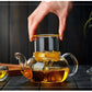 400ml/1000ml Heat-Resistant Glass Teapot with Strainer – Flower Kettle Kung Fu Teaware Set