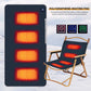 USB Heated Seat Cushion – 4-Zone Electric Mat for Camping, Office & Outdoor Warmth