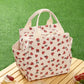 Corduroy Thermal Lunch Bag – Insulated Food Pouch for School, Work & Picnics