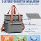 Large Double-Layer Insulated Cooler Lunch Bag – Waterproof Picnic Tote with Shoulder Strap