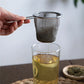 Stainless Steel Tea Infuser with Handle – Fine Mesh Strainer for Loose Leaf Tea and Coffee